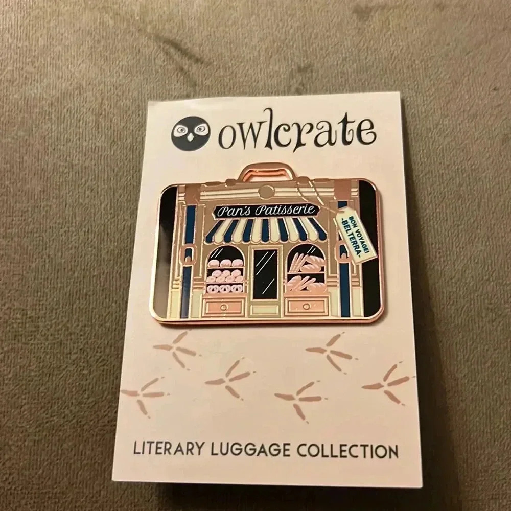 Serpent &‎ Dove Enamel Luggage Pin - Owlcrate Hey Atlas Collection